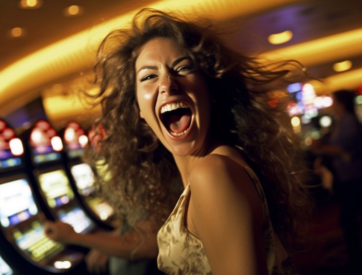 Real-money play screen with live balance and payout notifications